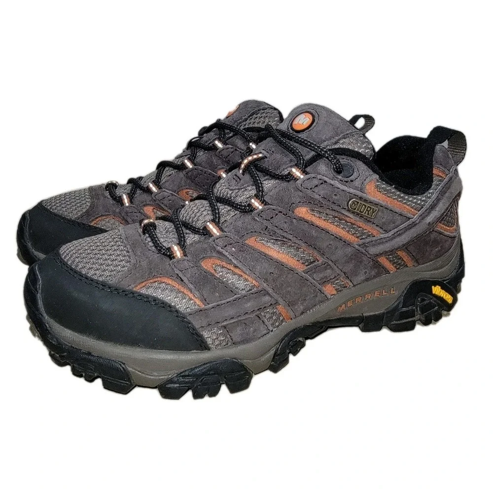 Merrell Moab 2 Waterproof Men's Hiking Shoes Size 7 Brown Low Trail Boots J06027